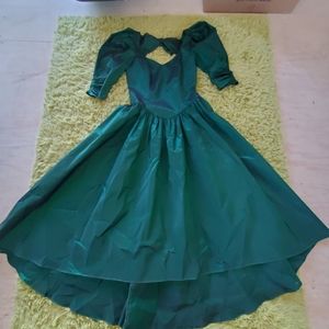 Emerald green dress
